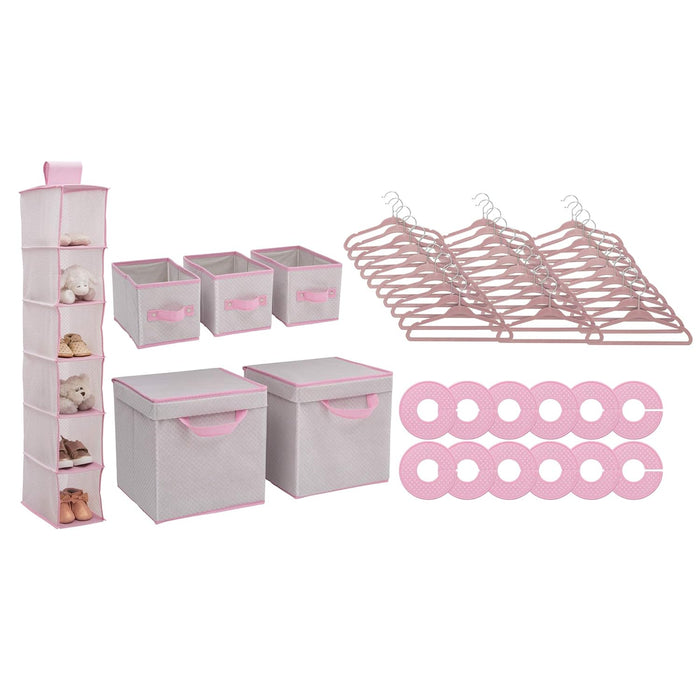 Shop Delta Children 48-Piece Nursery Storage Set, Infinity Pink at Goodbuygears