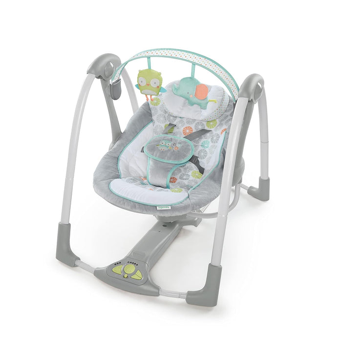 Shop Ingenuity Swing 'n Go Portable Swing, Hugs & Hoots at Goodbuygears