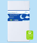 Shop Organic Dream Organic Cotton Lightweight Crib Mattress, White, Standard (52x28x5) at Goodbuygears