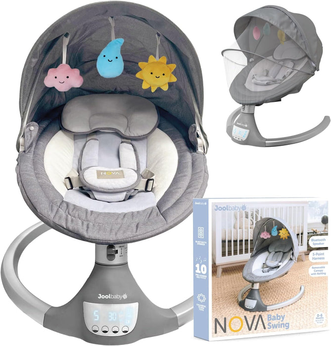 Shop Jool Nova Baby Swing, Gray at Goodbuygears
