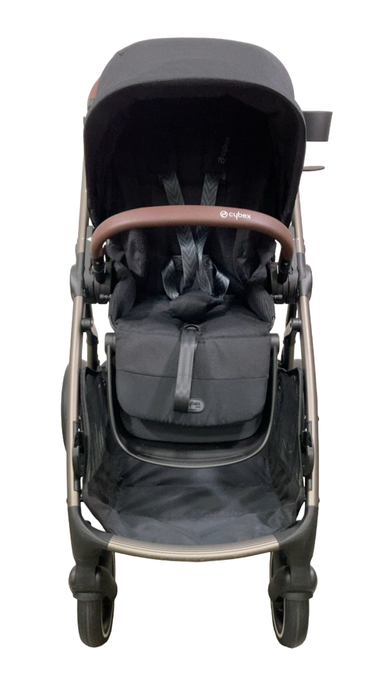Shop Cybex Gazelle S Modular Stroller, 2023, Moon Black, Silver Frame at Goodbuygears