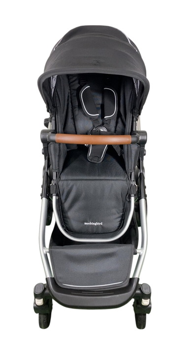 Shop Mockingbird Single to Double 2.0 Stroller, 2025, Black, Silver With Penny Leather, Windowpane at Goodbuygears