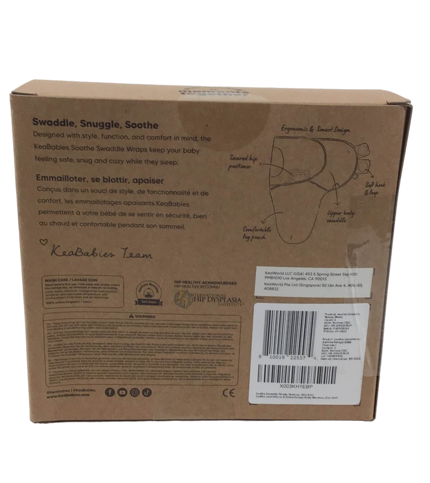 secondhand KeaBabies Soothe Swaddle Wraps 3 Pack