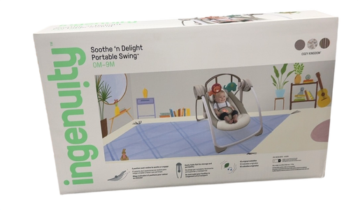Shop Ingenuity Soothe N Delight Portable Swing, Cozy Kingdom at Goodbuygears