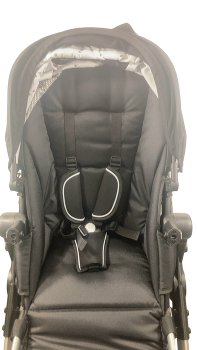 Shop Mockingbird Single to Double 2.0 Stroller, 2024, Black, Silver With Black Leather, Watercolor Drops at Goodbuygears