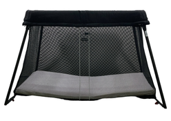 Shop BabyBjorn Travel Crib Light Bundle with Fitted Sheet, Black at Goodbuygears
