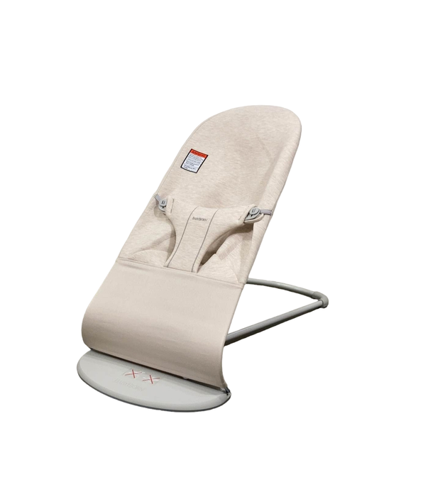 BabyBjorn Bouncer Balance Bundle With Toy Bar, Light Gray Frame, Light Beige, Pastel Googly Eyes