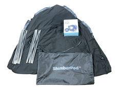 Shop SlumberPod 3.0 Sleep Canopy with Fan, Black with Gray Accents at Goodbuygears