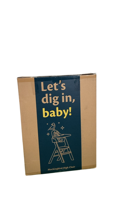 Shop Mockingbird High Chair, 2.0, Natural Beech, White at Goodbuygears