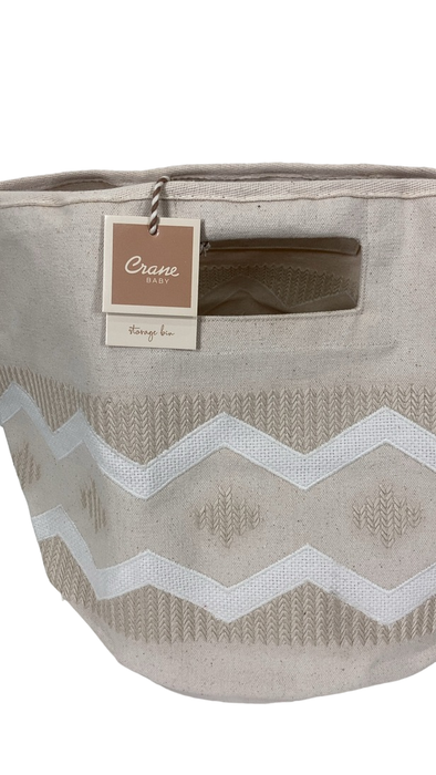 Shop Crane Baby Chevron Neutral Storage Bin at Goodbuygears