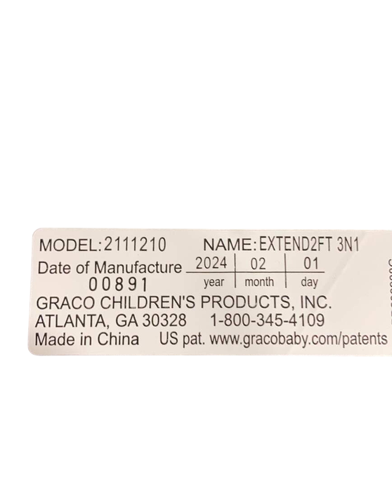 Shop Graco Extend2Fit 3-in-1 Convertible Car Seat, 2024, Stocklyn at Goodbuygears
