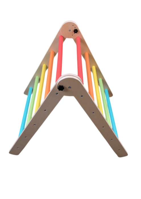 Shop Pikler Triangle Climber With Ramp, Rainbow at Goodbuygears