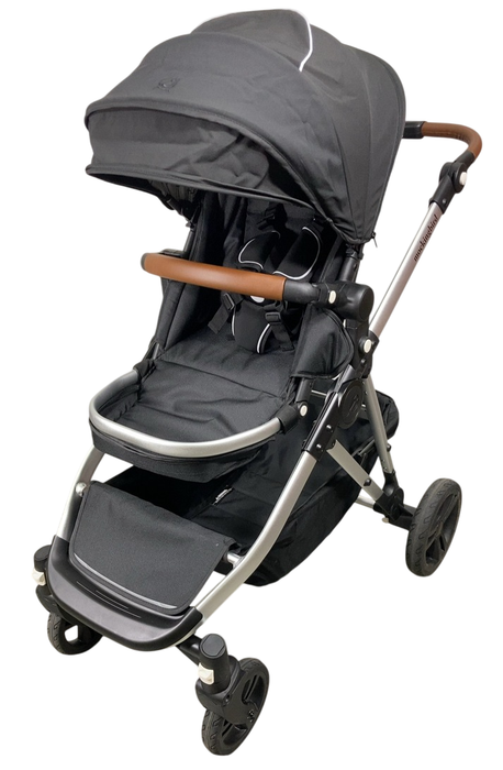 Shop Mockingbird Single to Double 2.0 Stroller, 2024, Black, Silver With Penny Leather, Windowpane at Goodbuygears