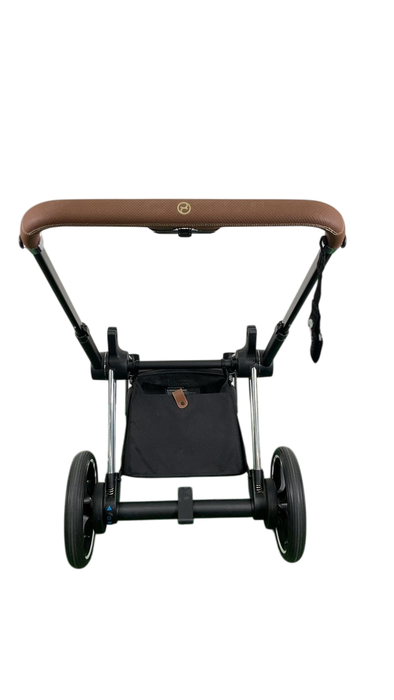 Shop Cybex E-PRIAM Stroller Frame Only, Chrome With Black Details, with Battery at Goodbuygears