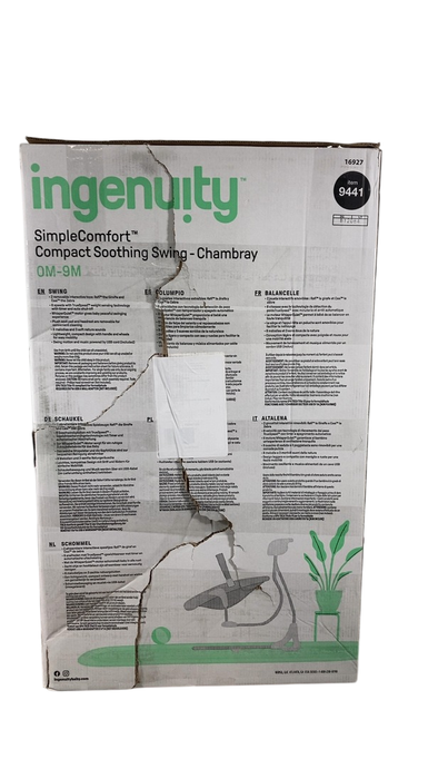 Shop Ingenuity Simple Comfort 2-in-1 Swing Rocker, Chambray at Goodbuygears