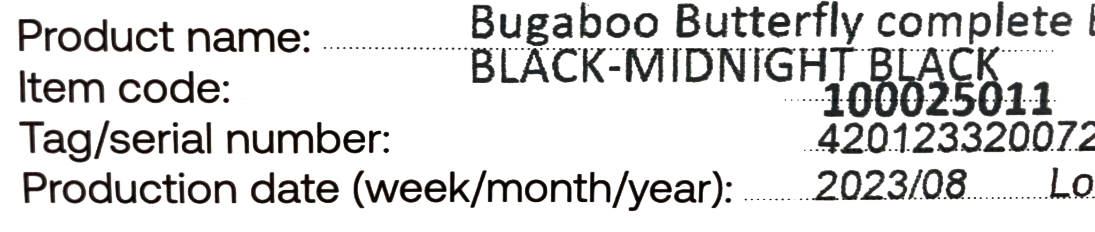 Shop Bugaboo Butterfly Stroller, 2023, Midnight Black at Goodbuygears