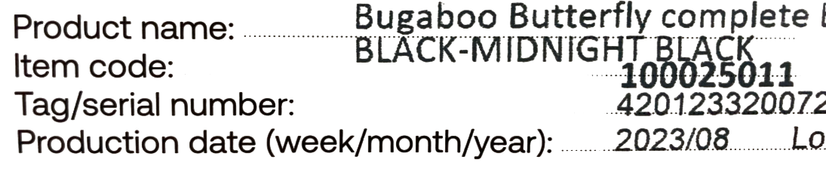 Shop Bugaboo Butterfly Stroller, 2023, Midnight Black at Goodbuygears
