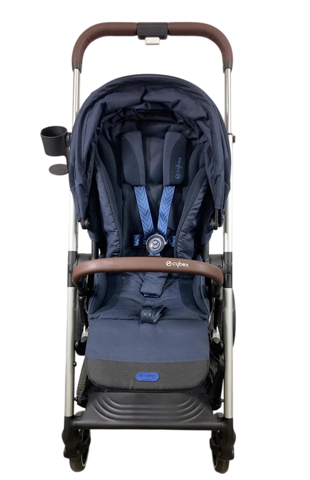 Shop Cybex Balios S Lux Stroller, 2023, Ocean Blue, Silver at Goodbuygears
