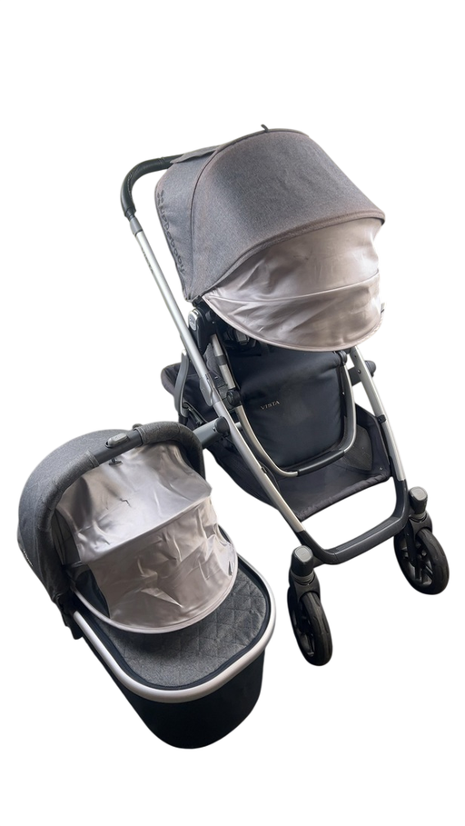 Shop UPPAbaby VISTA Stroller, 2017, Jordan (Grey Melange) at Goodbuygears
