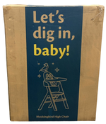 Shop Mockingbird High Chair, 2.0, Natural Beech, White at Goodbuygears