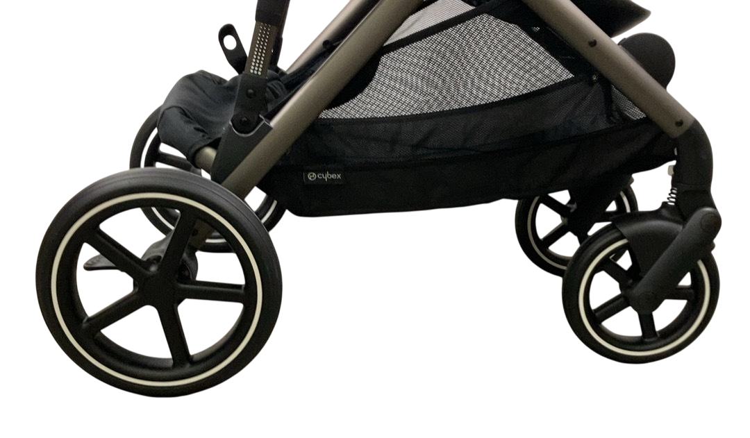 Shop Cybex Gazelle S Modular Stroller, 2024, Moon Black, Taupe Frame at Goodbuygears