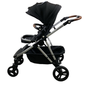 Shop Mockingbird Single to Double 2.0 Stroller, 2024, Black, Silver With Penny Leather, Watercolor Drops at Goodbuygears