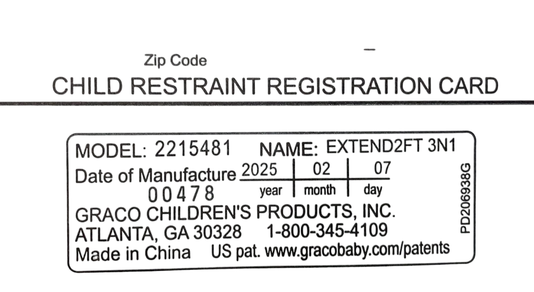 Shop Graco Extend2Fit 3-in-1 Convertible Car Seat, 2025, Ashten at Goodbuygears