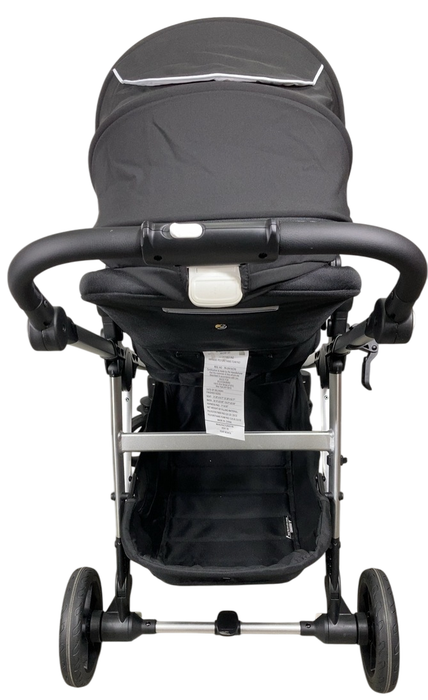 Shop Mockingbird Single to Double 2.0 Stroller, 2024, Black, Silver With Black Leather, Watercolor Drops at Goodbuygears