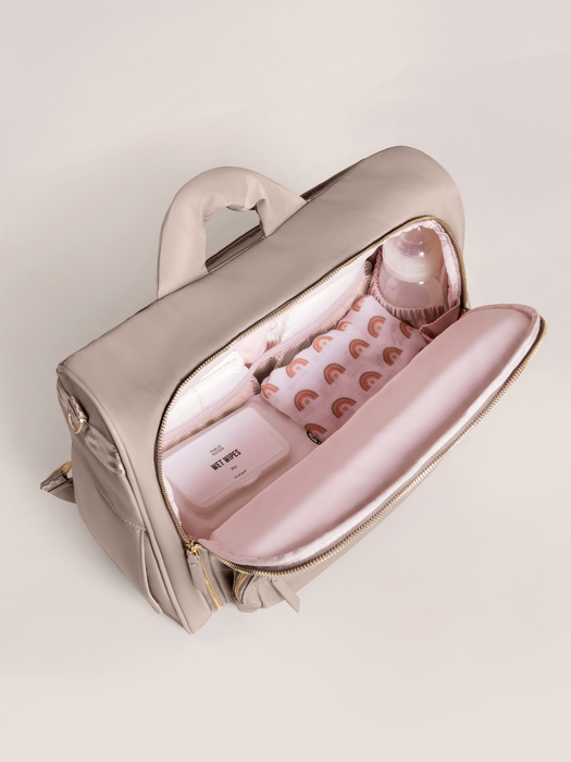 Shop JuJuBe Satchel Diaper Bag, Taupe at Goodbuygears