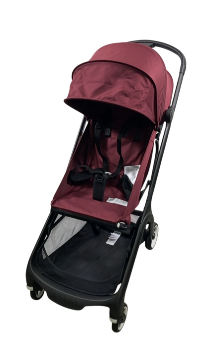 Shop Bugaboo Butterfly Stroller, 2024, Black, Dark Cherry, Dark Cherry at Goodbuygears