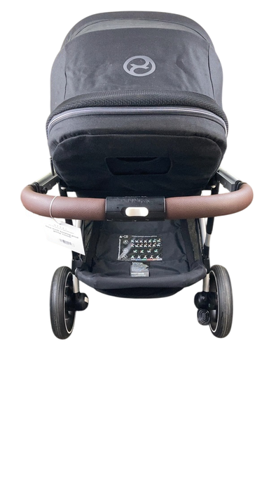 Shop Cybex Gazelle S Modular Stroller, 2024, Moon Black, Silver Frame at Goodbuygears
