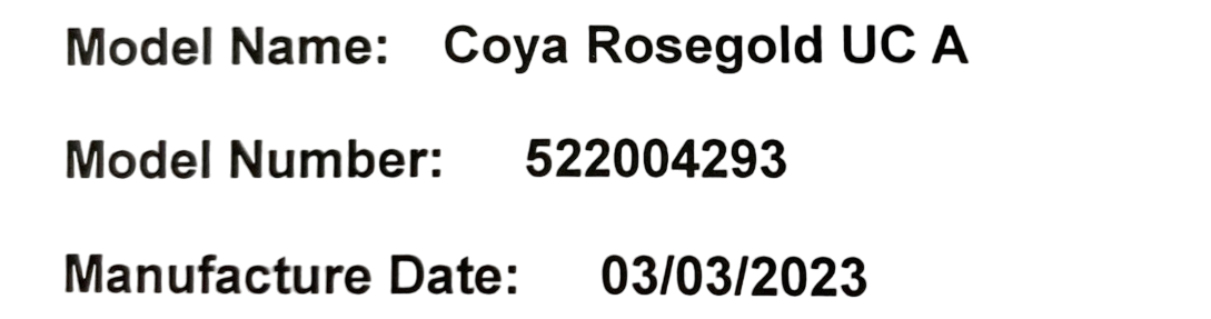 Shop Cybex Coya Stroller, 2023, Rose Gold, Sepia Black at Goodbuygears