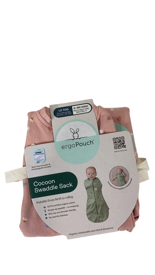 Shop ErgoPouch Cocoon Swaddle Bag, 0-3 Months, 1.0 TOG, Daisies at Goodbuygears