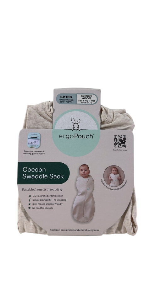 Shop ErgoPouch Cocoon Swaddle Bag, 0.2 TOG, 0000M, Oatmeal Marle at Goodbuygears