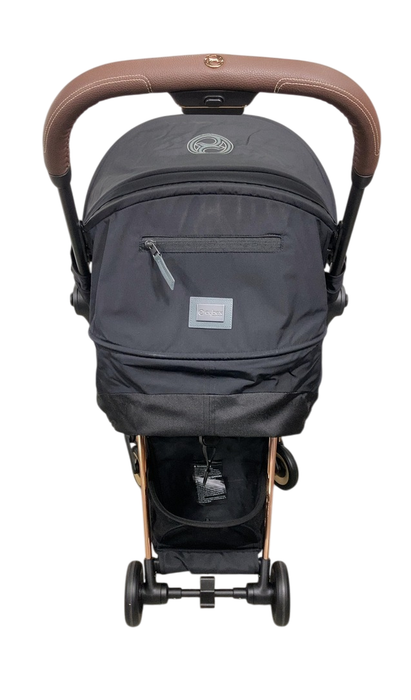 Shop Cybex Coya Stroller, 2023, Rose Gold, Sepia Black at Goodbuygears