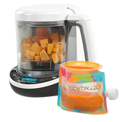 Shop Baby Brezza One Step Food Maker Deluxe, White on Black at Goodbuygears