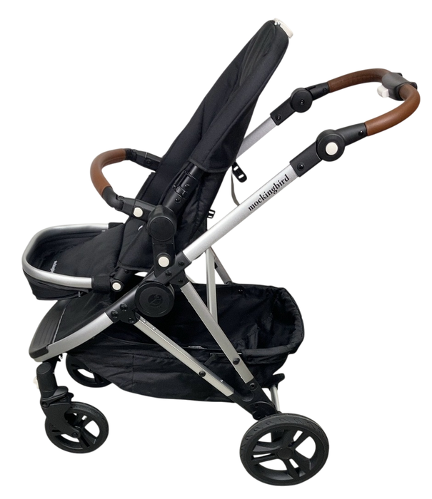 Shop Mockingbird Single 2.0 Stroller, Silver With Black Leather, 2024, No Canopy, No Canopy at Goodbuygears