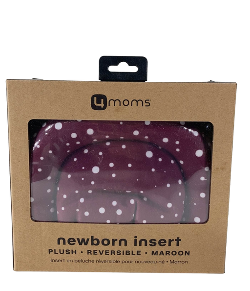 Shop 4moms Reversible Newborn Insert (new), Maroon Plush at Goodbuygears