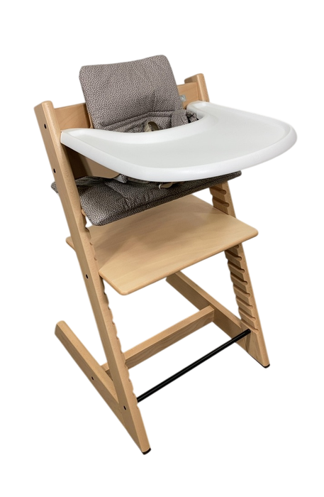 Shop Stokke Tripp Trapp Complete High Chair, 1, Dots Grey, Natural at Goodbuygears