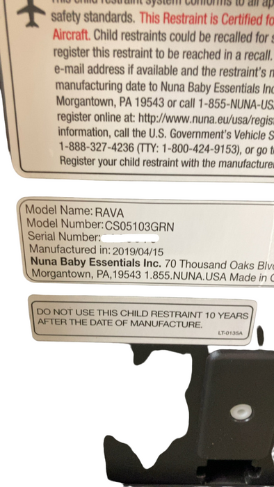 Shop Nuna RAVA Convertible Car Seat, 2019, Granite at Goodbuygears