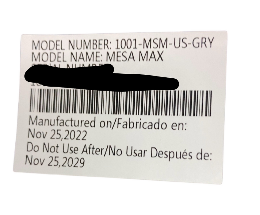 Shop UPPAbaby MESA MAX Infant Car Seat without base, 2022, PureTech Greyson (Charcoal Melange) at Goodbuygears
