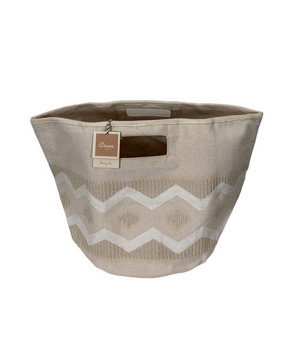 Shop Crane Baby Chevron Neutral Storage Bin at Goodbuygears