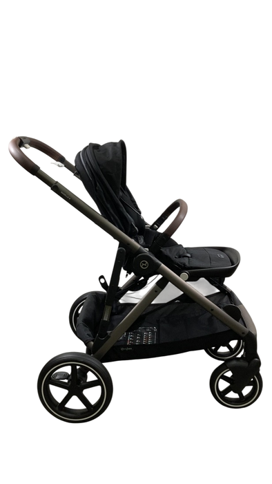 Shop Cybex Gazelle S Modular Stroller, 2024, Moon Black, Taupe Frame at Goodbuygears