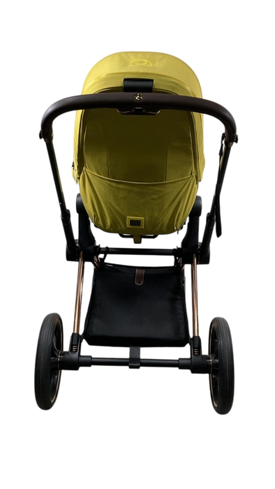Shop Cybex PRIAM Stroller, 2022, Mustard Yellow, Rosegold at Goodbuygears