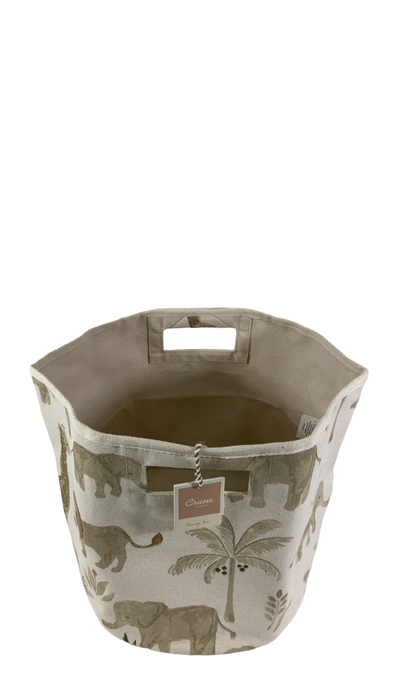 Shop Crane Baby Cotton Canvas Storage Bin, Kendi Safari Animal at Goodbuygears