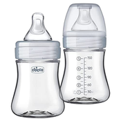Shop Chicco Duo 5 Oz. 2-Pack Hybrid Baby Bottles, Clear at Goodbuygears