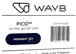 Shop WAYB Pico Portable Car Seat, 2023, Midnight Sky at Goodbuygears