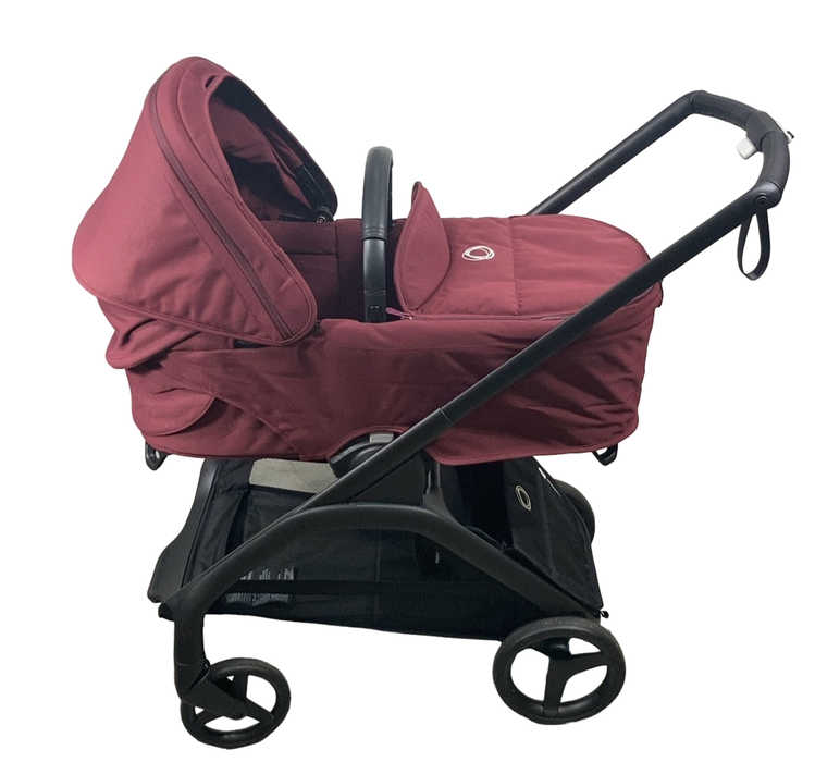 Shop Bugaboo Dragonfly Bassinet and Seat Stroller, Dark Cherry, Dark Cherry, Black, 2024 at Goodbuygears