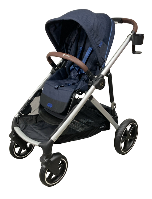 Shop Cybex Gazelle S Modular Stroller, 2024, Ocean Blue, Silver Frame at Goodbuygears