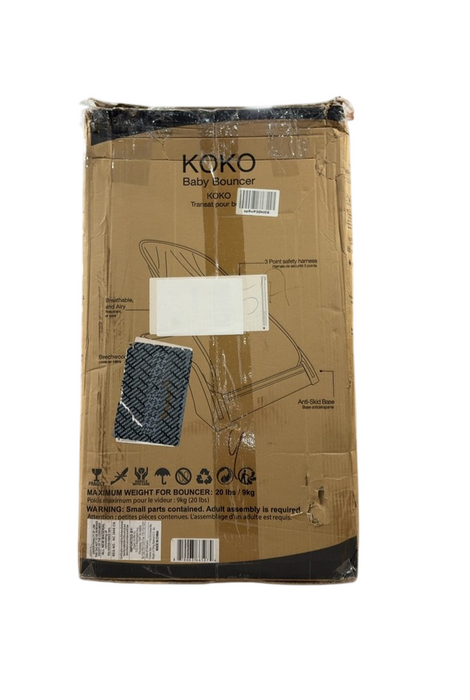 Shop Evolur Koko Portable Infant Bouncer, Black at Goodbuygears